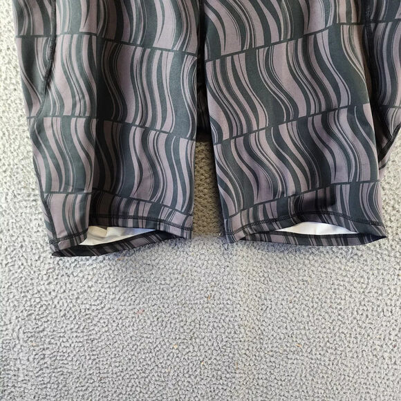 ID Ideology Plus Size Compression Geo-Print 10" Bike Shorts, Deep Black, 2X New - Picture 5 of 5